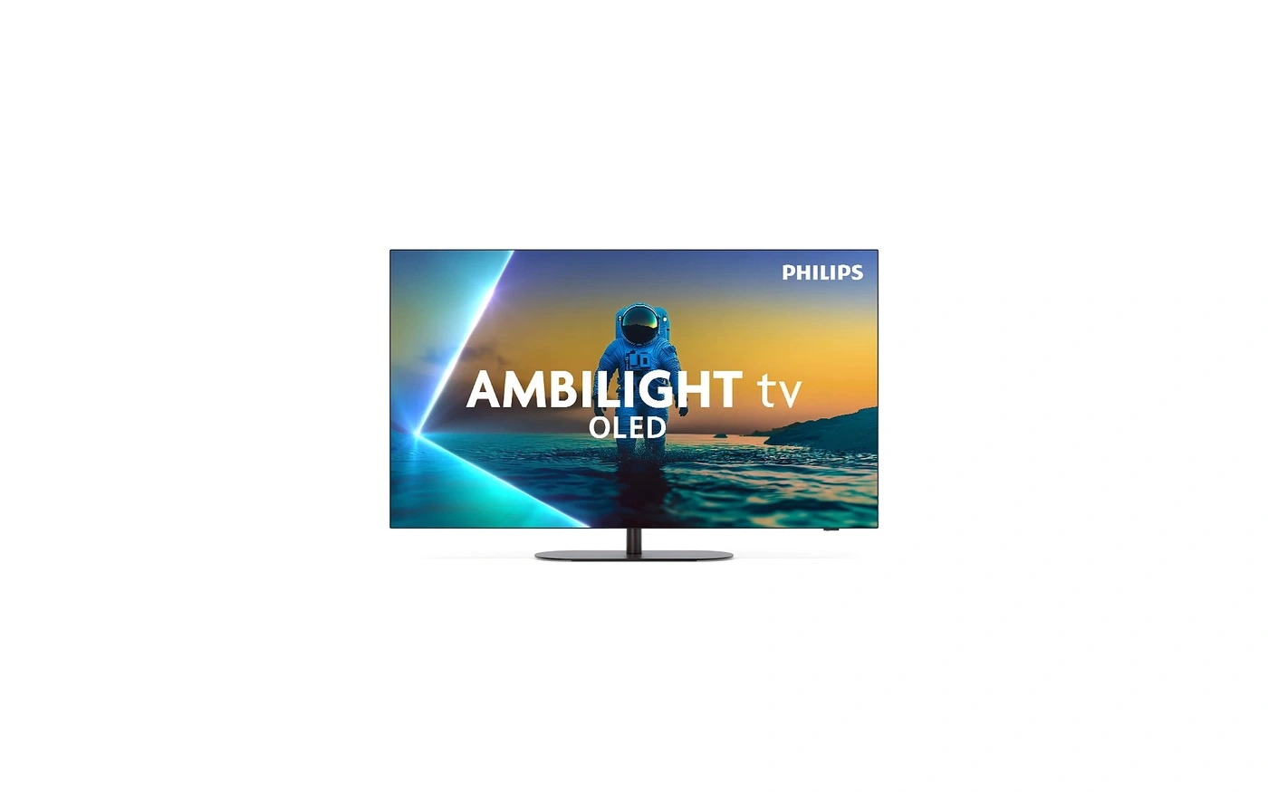Philips Ambilight TV OLED mit Astronaut auf dem Meer
