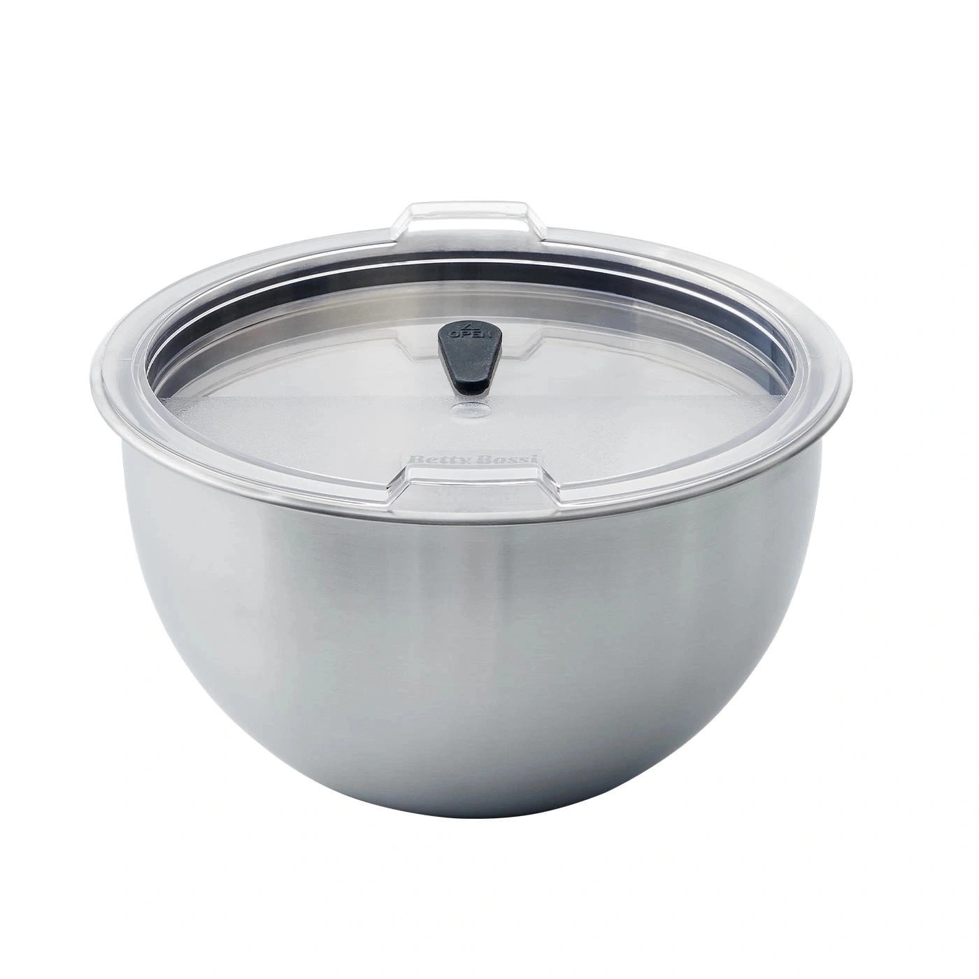 Edelstahlschüssel mit Deckel, Marke Betty Bossi, transparent