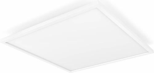 Weiße quadratische Deckenleuchte, minimalistisches Design, modernes Licht, Innenarchitektur, Beleuchtung