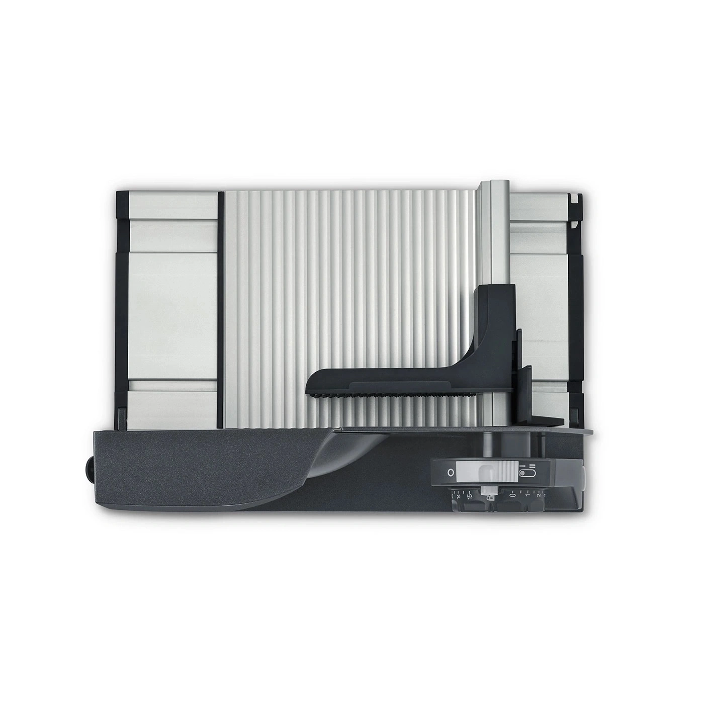 Schneidemaschine mit Metalllamellen und Einstellrad