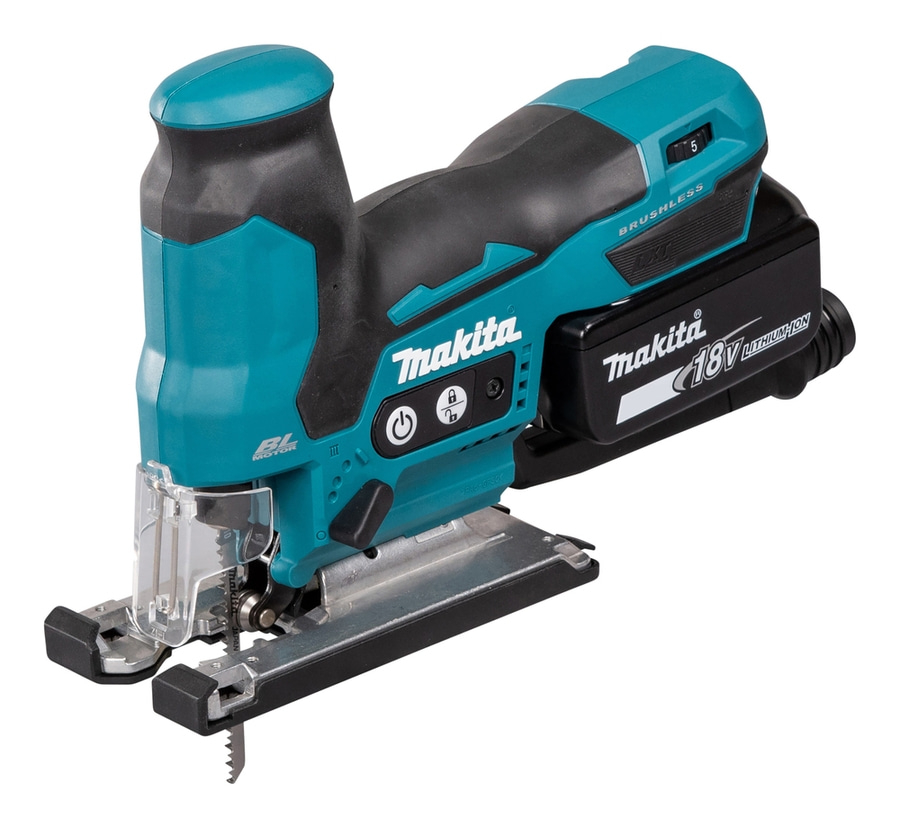 Makita Stichsäge, blau-schwarz, kabellos, 18V, Lithium-Ionen-Akku, BL-Motor, Werkzeug
