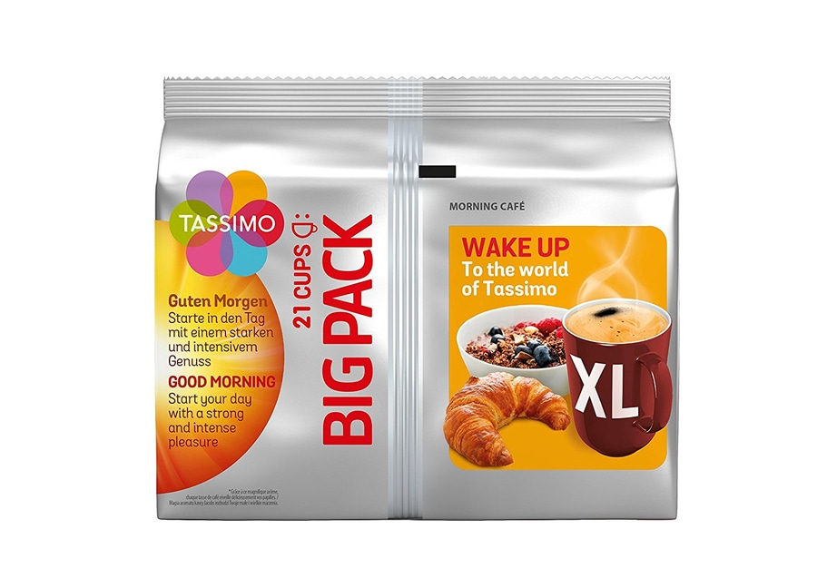 TASSIMO Vielfaltspaket XL Becherportion 5 Sorten Morning Café Mild Crema Intenso