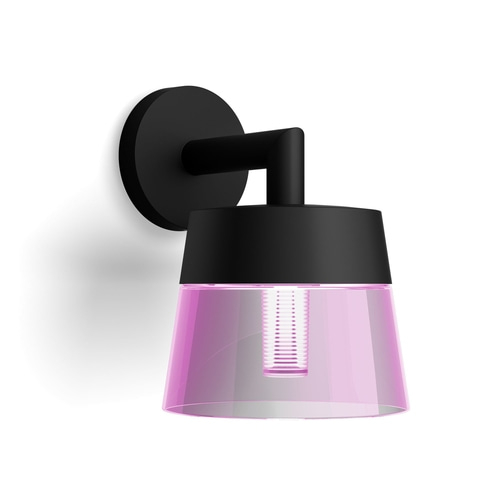 Philips Hue White and Color Ambiance Attract Outdoor Wall Light schwarz