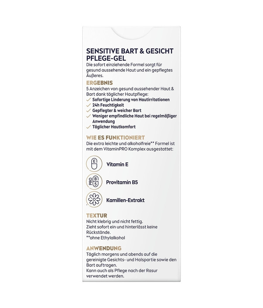 NIVEA MEN Bart & Gesichtspflege Gel Sensitive 24h Feuchtigkeit lindernd 2 x 50ml