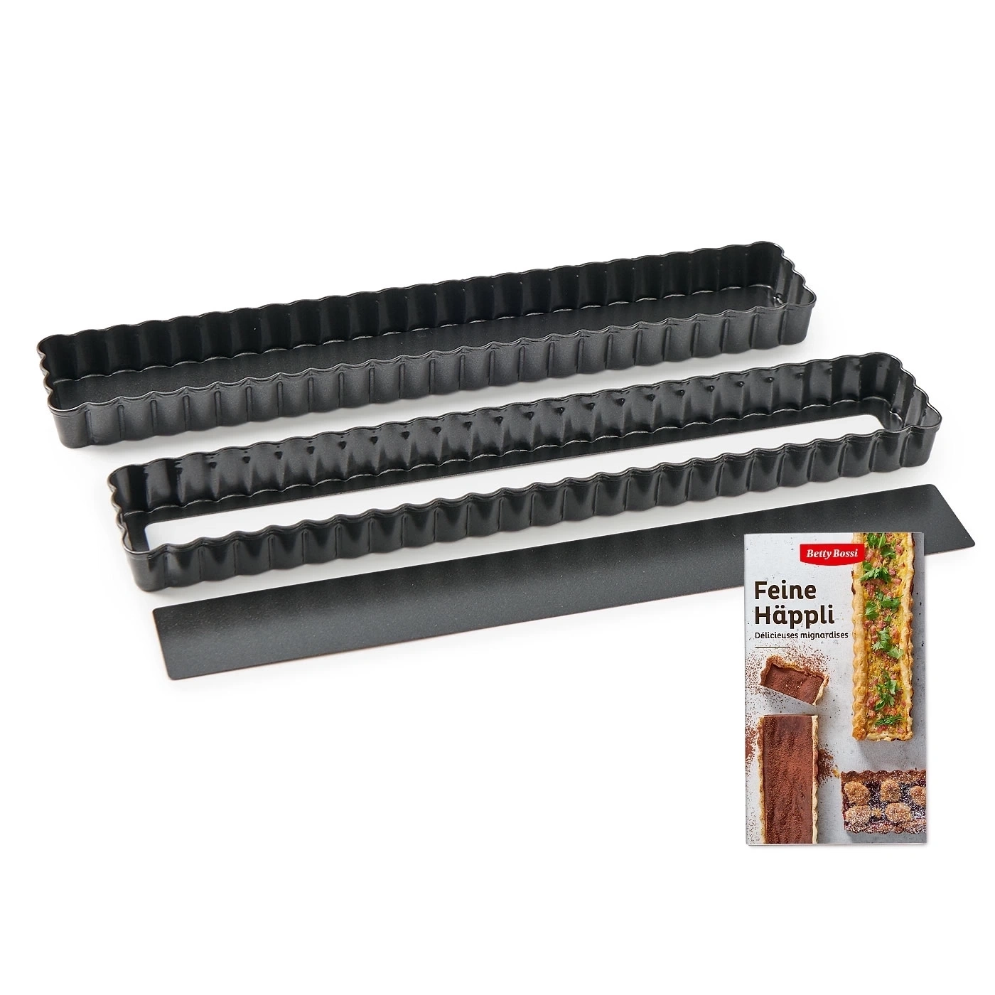 Betty Bossi Feine Häppli Tart Form mit Rezeptheft