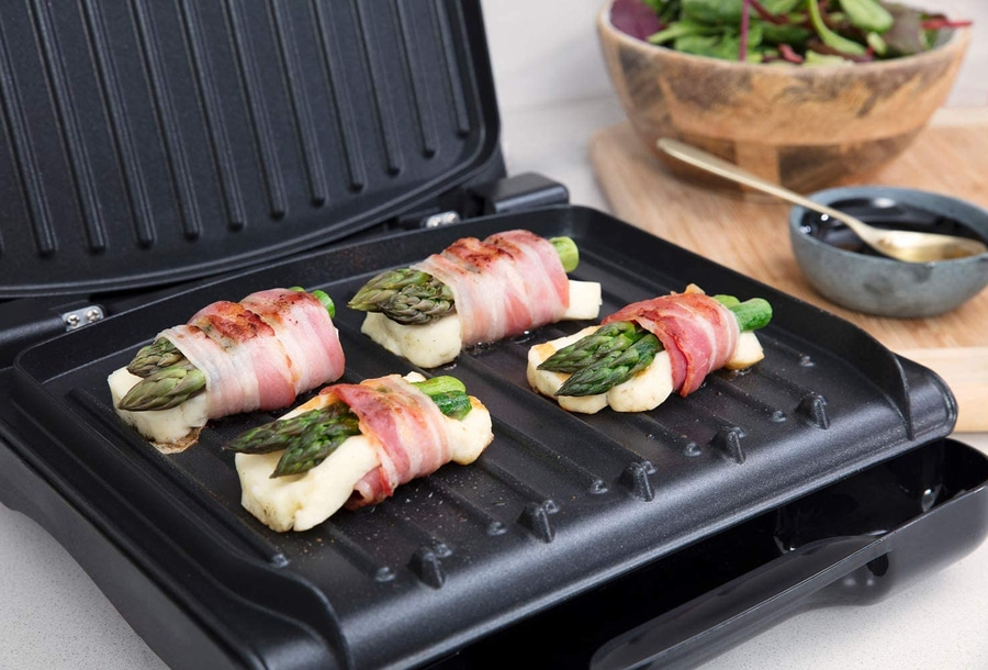 GEORGE FOREMAN Kontaktgrill Steel Compact Fitnessgrill 25030-56 Sandwichgrill