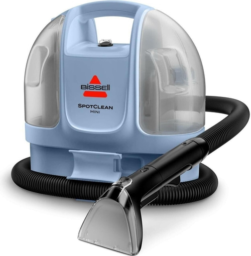 Blauer Bissell SpotClean Mini, tragbarer Teppichreiniger, Fleckenentferner, Reinigung