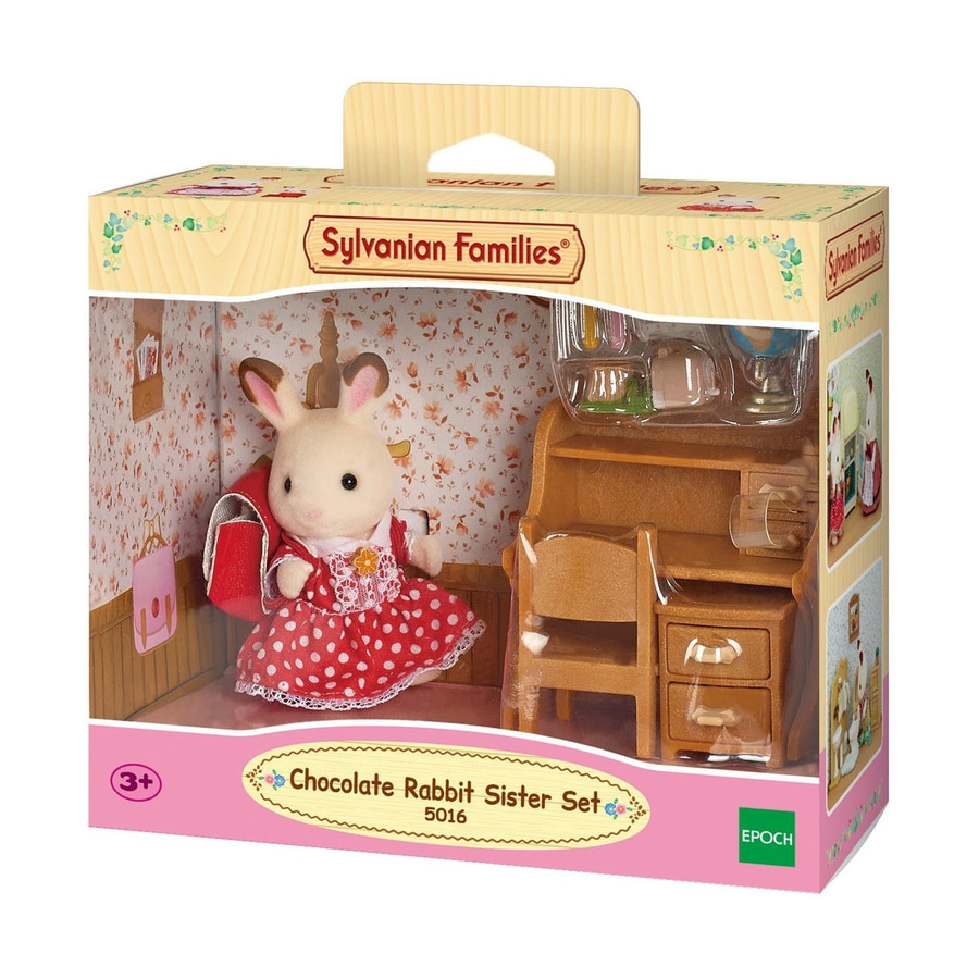 SYLVANIAN FAMILIES Chocolate Rabbit Sister Set 5016 ab 3 Jahren Spielzeug NEU