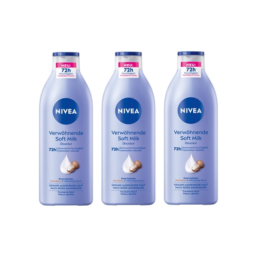 NIVEA Body Verwöhnende Soft Milk 3 x 400ml
