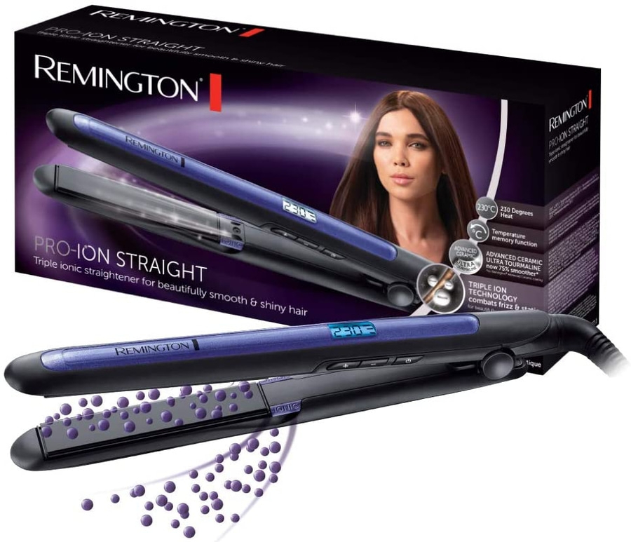 REMINGTON Haarglätter Glätteisen S7710 PRO Ionic 3-fach Ionen Keramik Display