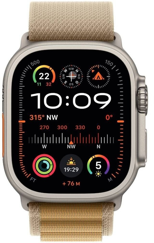 APPLE Watch Ultra 2 (2024) 49 mm Titangehäuse Alpine S Mandel MX4E3FD/A B-WARE