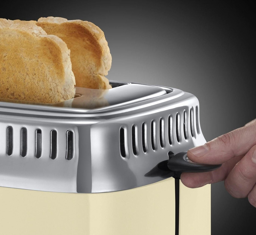 RUSSELL HOBBS Toaster Retro Vintage Cream 21682-56 Auftaufunktion 1300W 6 Stufen