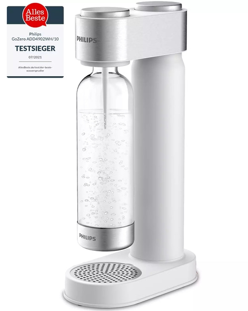 PHILIPS Wassersprudler GoZero ADD4902WH/10 + Zylinder + Flasche NEU