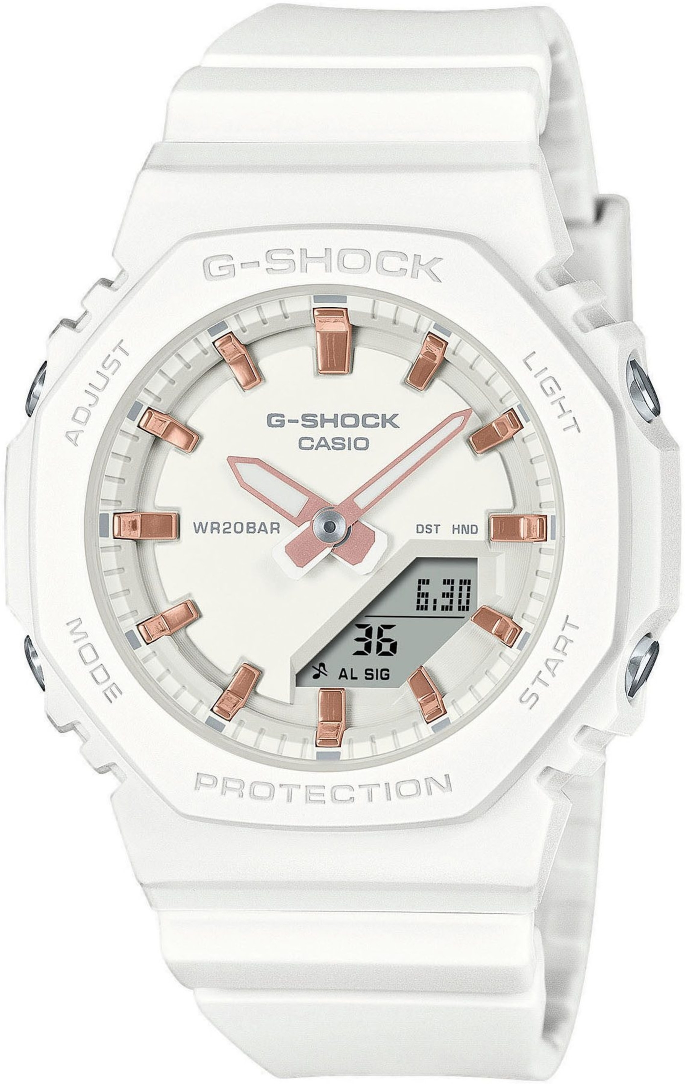 Casio G-Shock GM-2110D-7AER Edelstahl Silber Analog Digital 20 bar 44mm