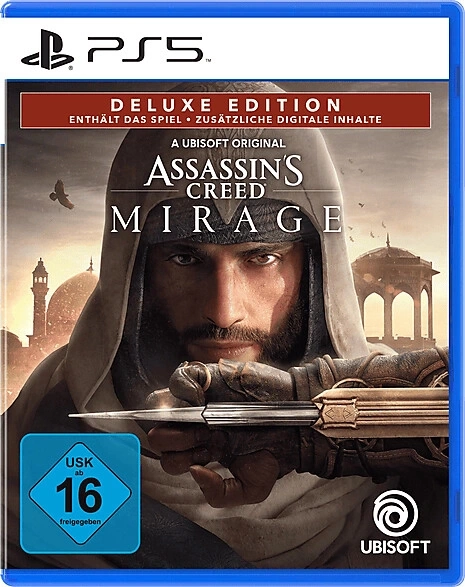 Assassin's Creed Mirage Deluxe Edition für PS5 mit Altersfreigabe USK 16