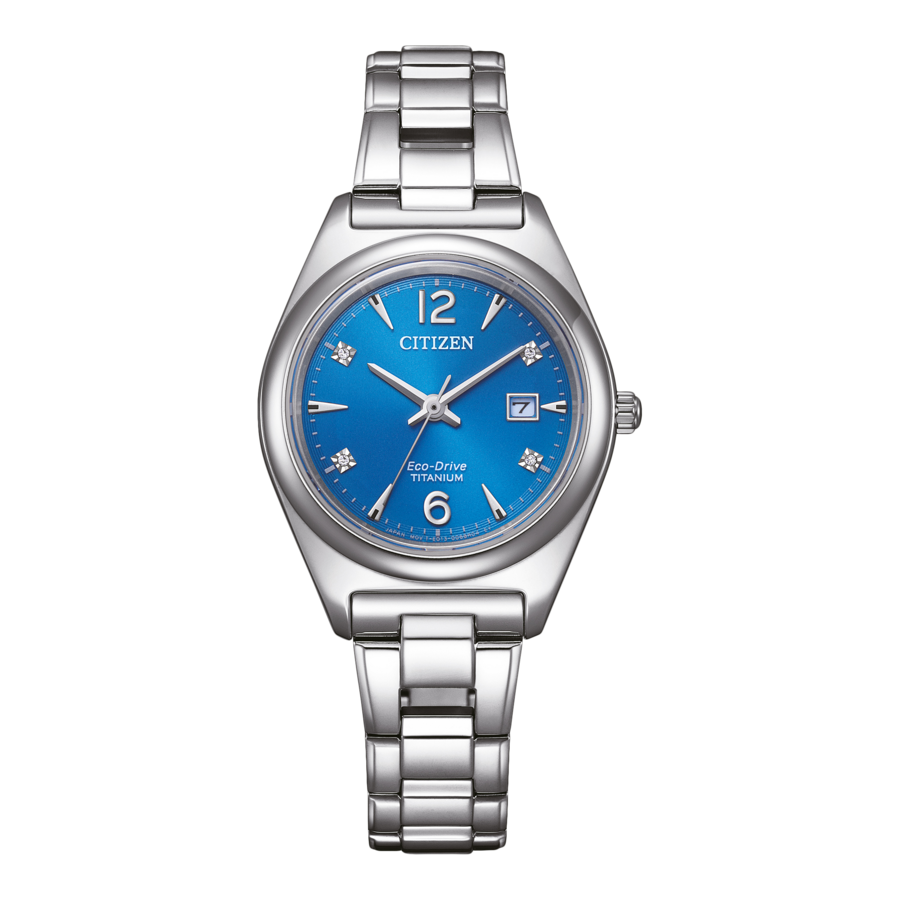 CITIZEN Damen Armbanduhr EW2601-81L Solar Eco-Drive Titan Datum 29mm B-Ware