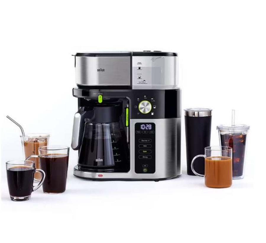 BRAUN Filterkaffeemaschine MultiServe KF9050BK 10 Tassen 1750 W Display