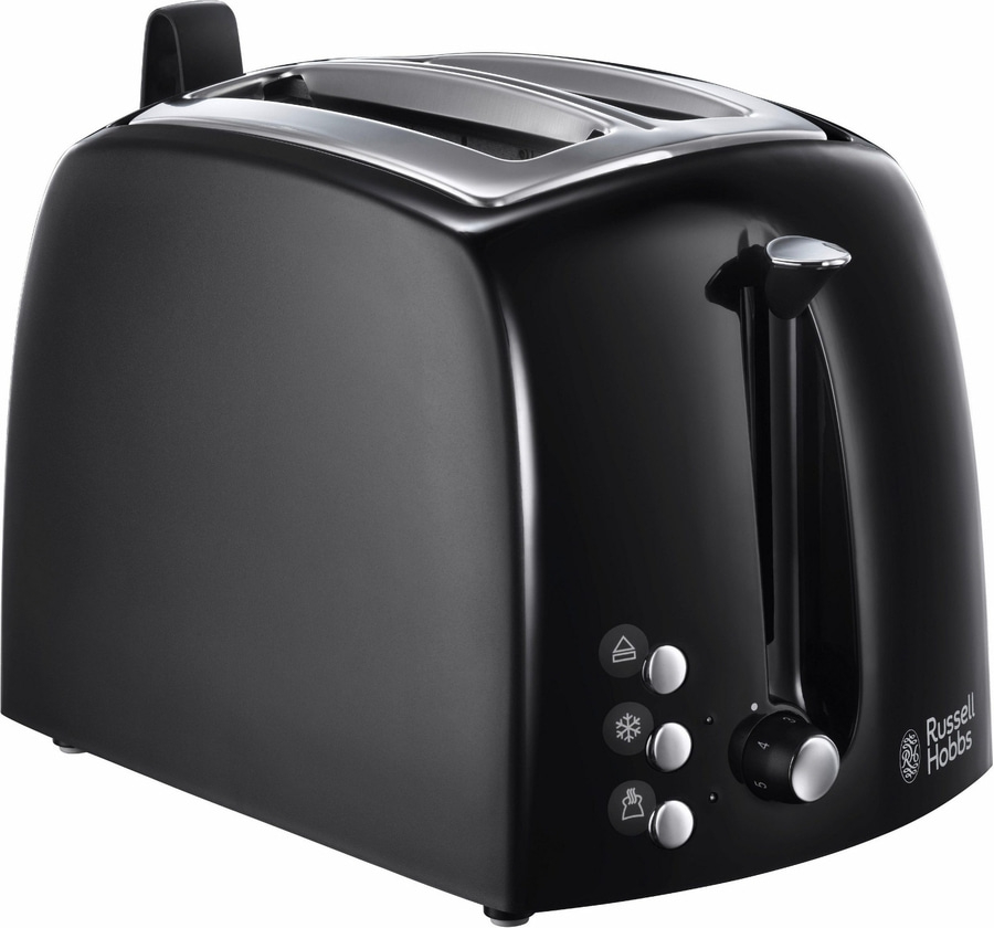 RUSSELL HOBBS Toaster Textures Plus 22601-56 für 2 Scheiben 850 Watt schwarz