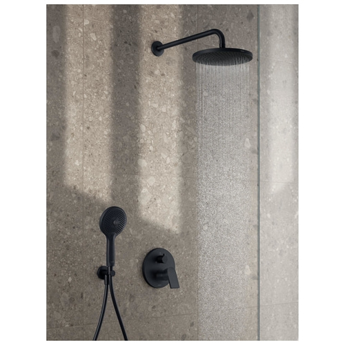 DURAVIT Brausearm Zulaufarm Duscharm für Kopfbrause Schwarz NEU