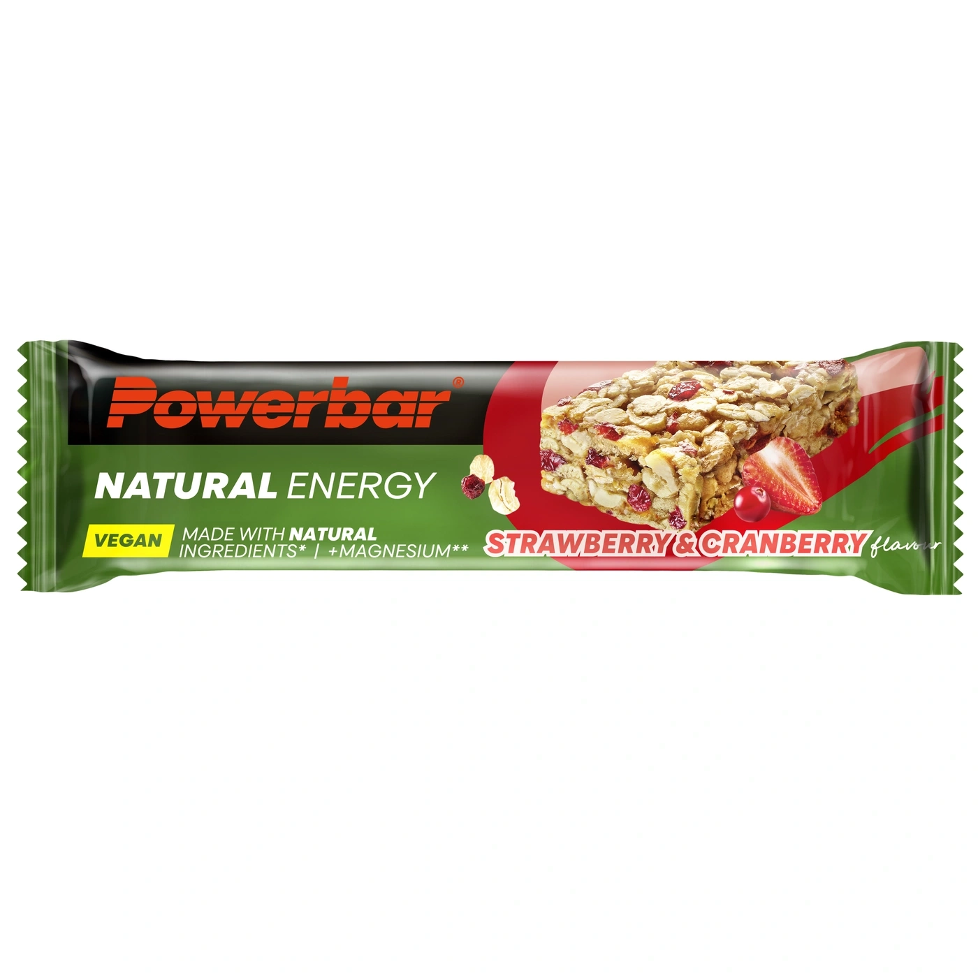 Powerbar Natural Energy Strawberry & Cranberry Riegel mit Haferflocken