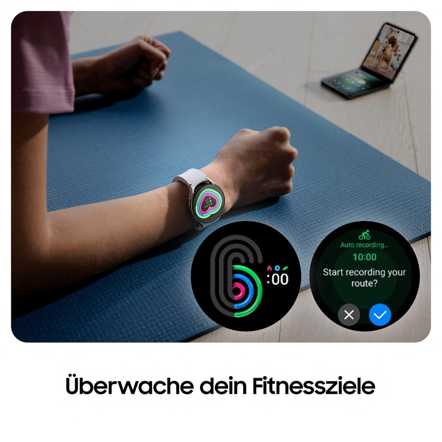 SAMSUNG Smartwatch Watch 6 Wear OS OLED Bluetooth WiFi silber B-WARE