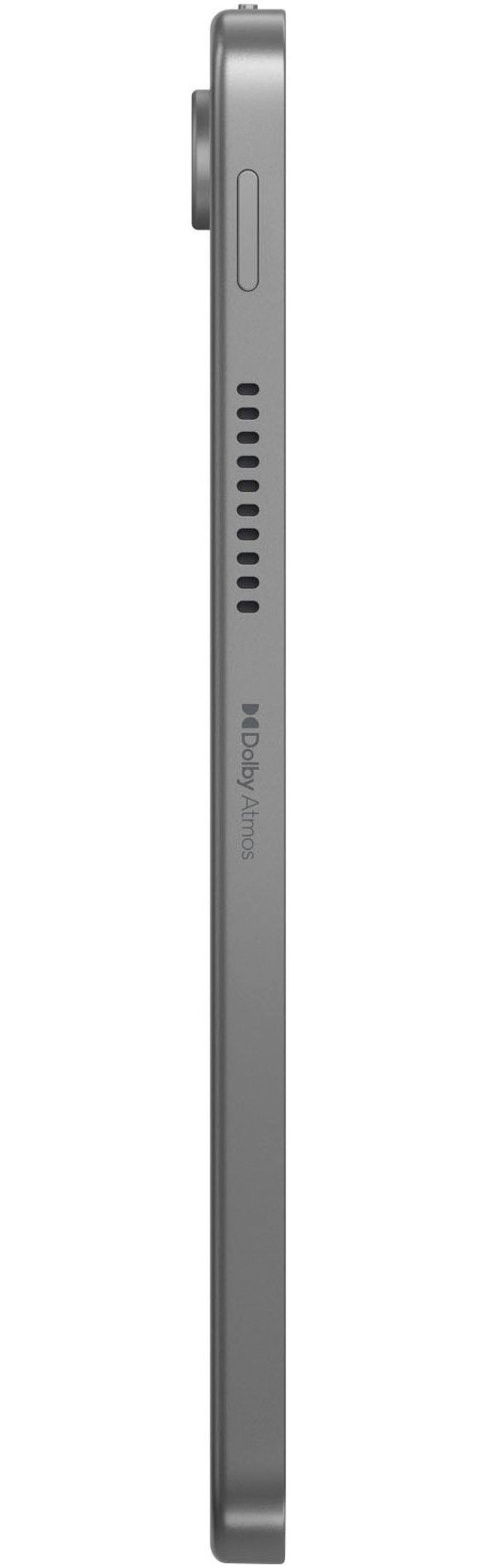 Ein Grauer Tablet-Rand mit Dolby Atmos-Logo
