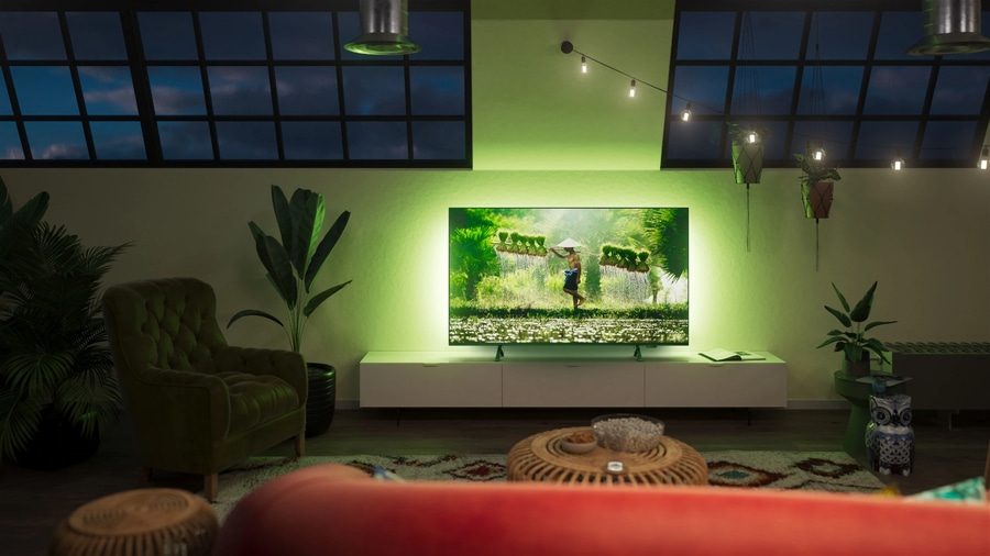 PHILIPS Ambilight Fernseher 55 Zoll 139cm 4K Ultra HD Smart LED TV 55PUS8309/12