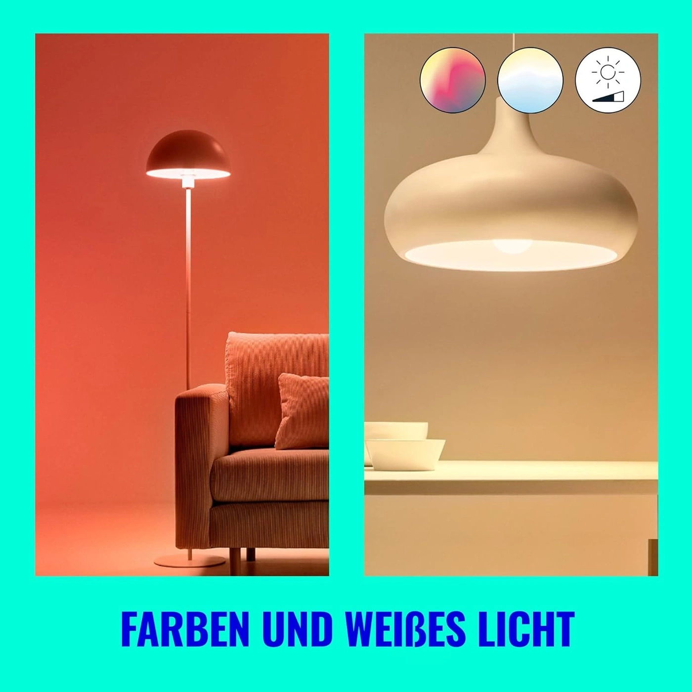 FARBEN UND WEISSES LICHT