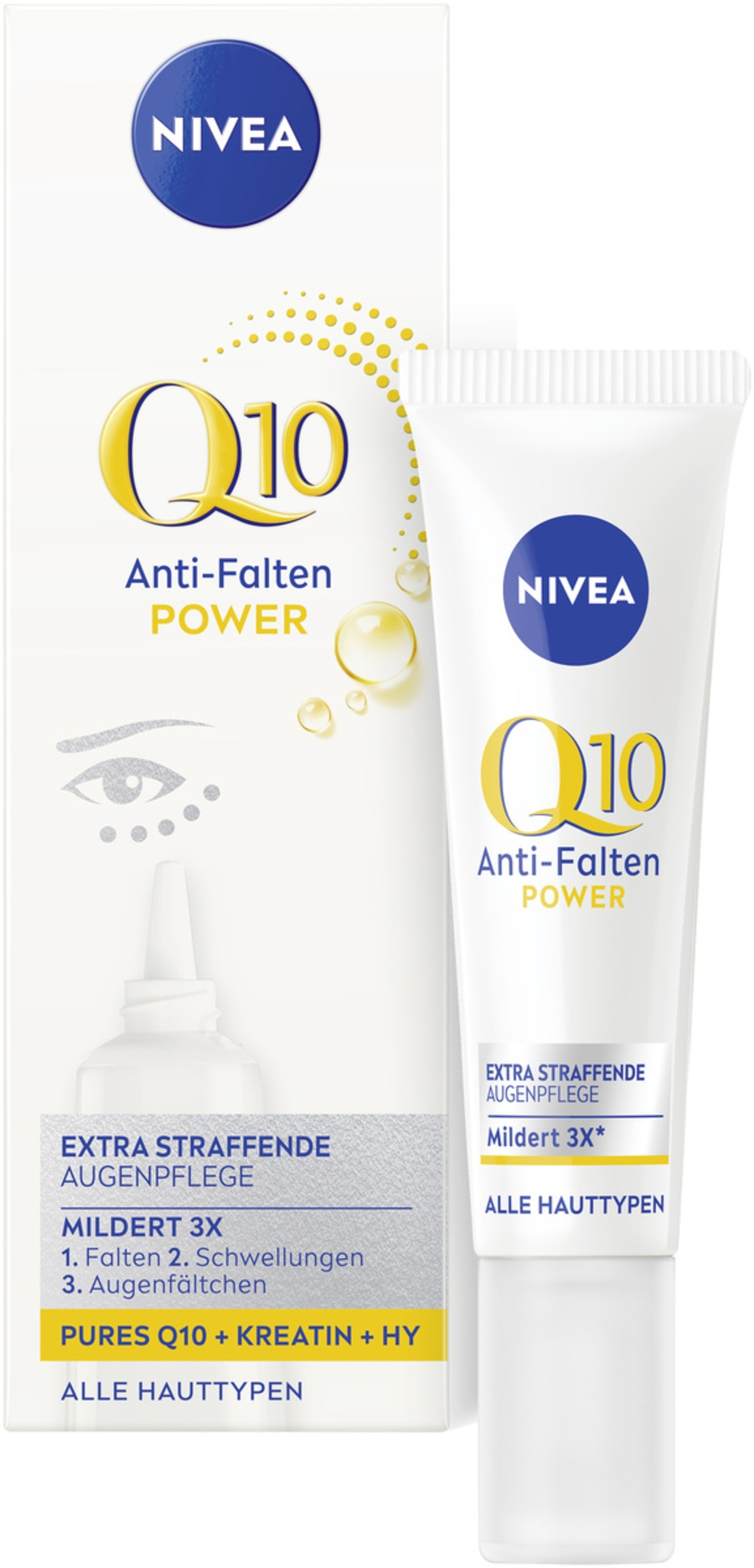 NIVEA Anti-Age Q10 Anti-Falten POWER Extra Straffende Augenpflege 15 ml