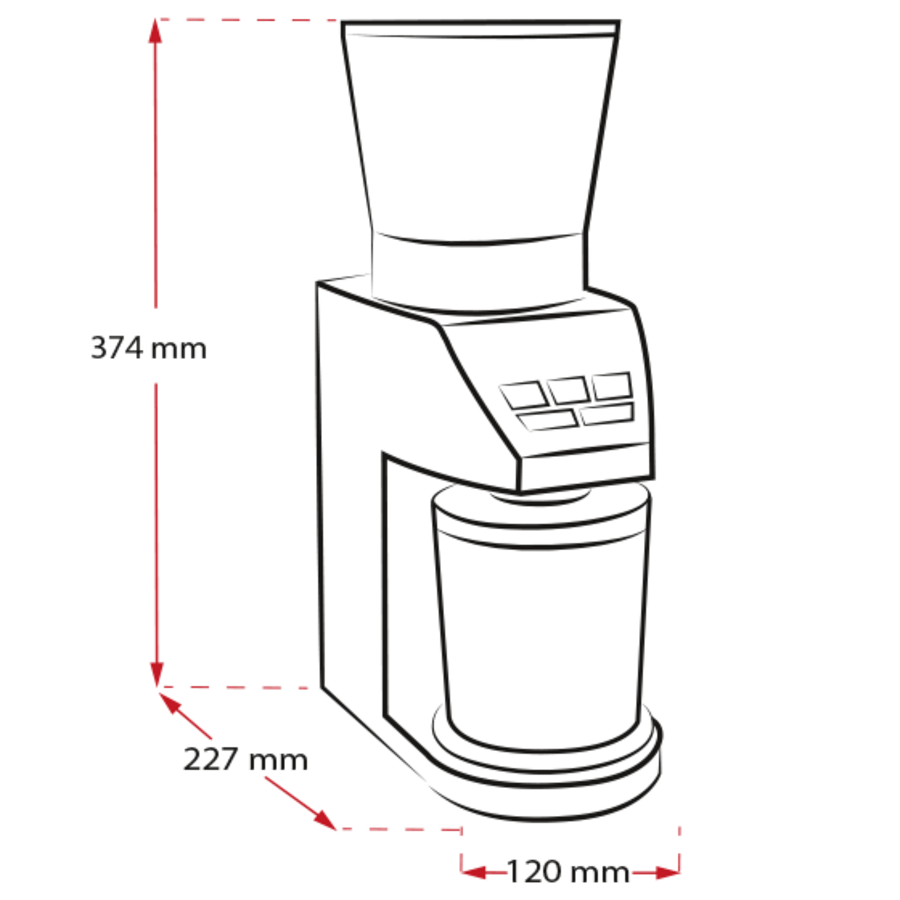 MELITTA Kaffeemühle Calibra Schwarz-Edelstahl 160 W Kegelstahlmahlwerk