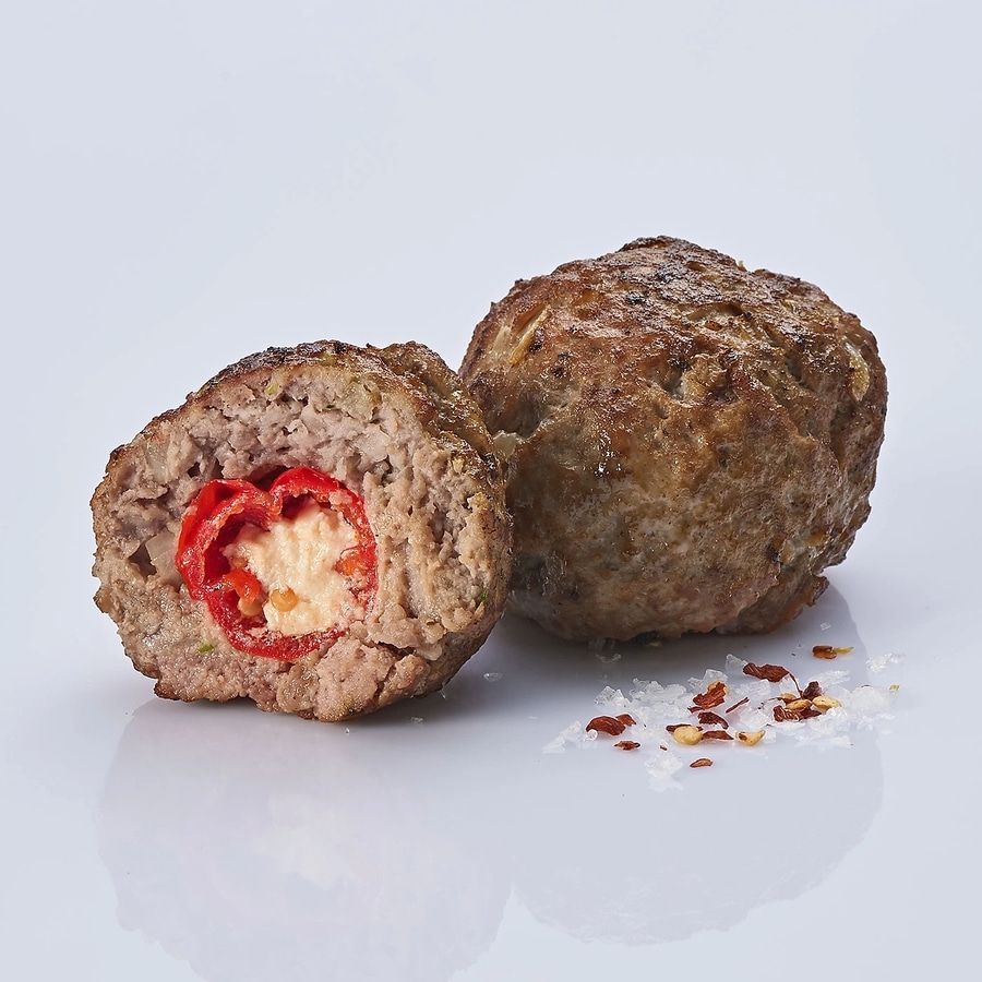 BETTY BOSSI Hackbällchen Profi 2er-Set Kunststoff Universell anwendbar Weiß NEU