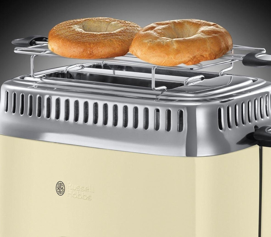 RUSSELL HOBBS Toaster Retro Vintage Cream 21682-56 Auftaufunktion 1300W 6 Stufen