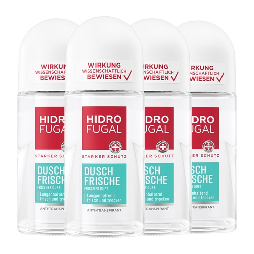 HIDROFUGAL Deo Dusch Frische Roll-On, 4 x 50ml