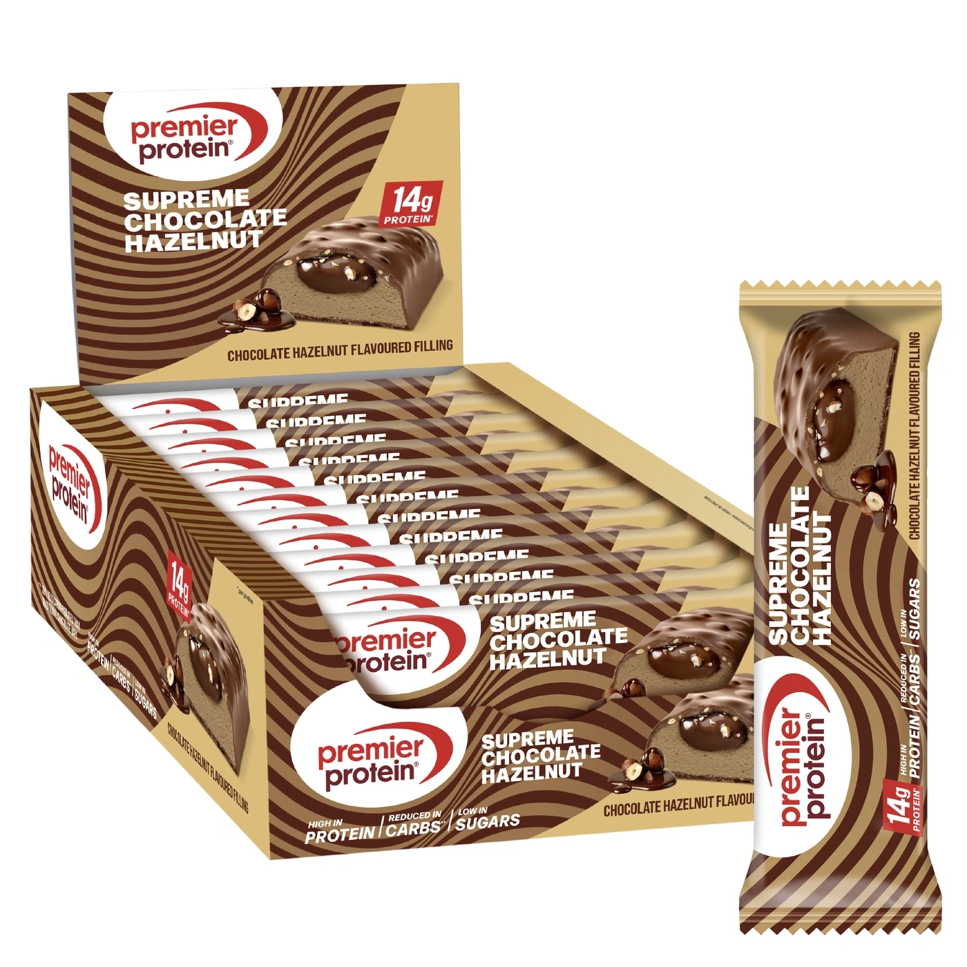 Premier Protein Riegel Schokolade Haselnuss