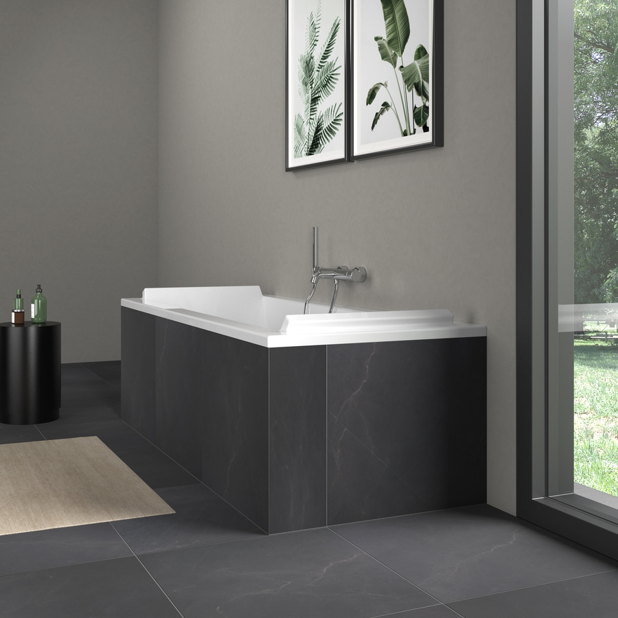 DURAVIT Badewanne Starck 1800 x 800 mm Weiß mit 2 Rückenschrägen