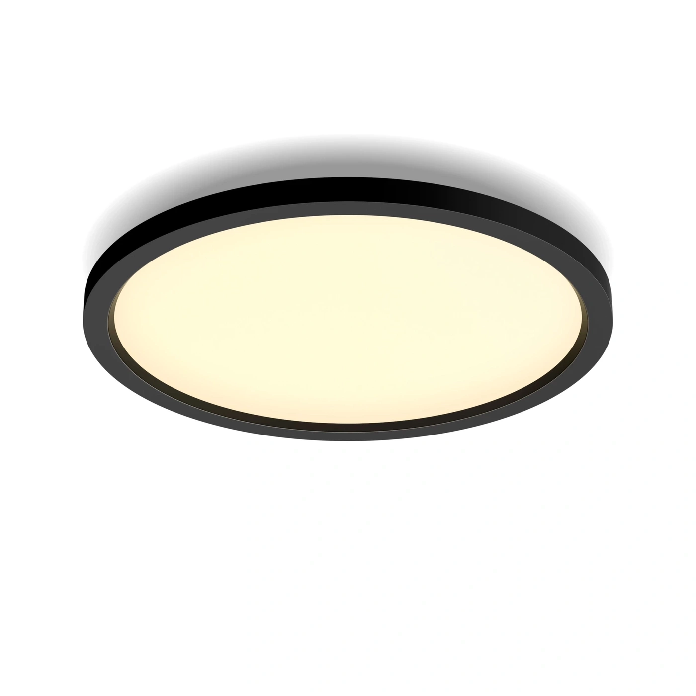 PHILIPS HUE Deckenleuchte White Ambiance Aurelle Panelleuchte Dimmbar schwarz