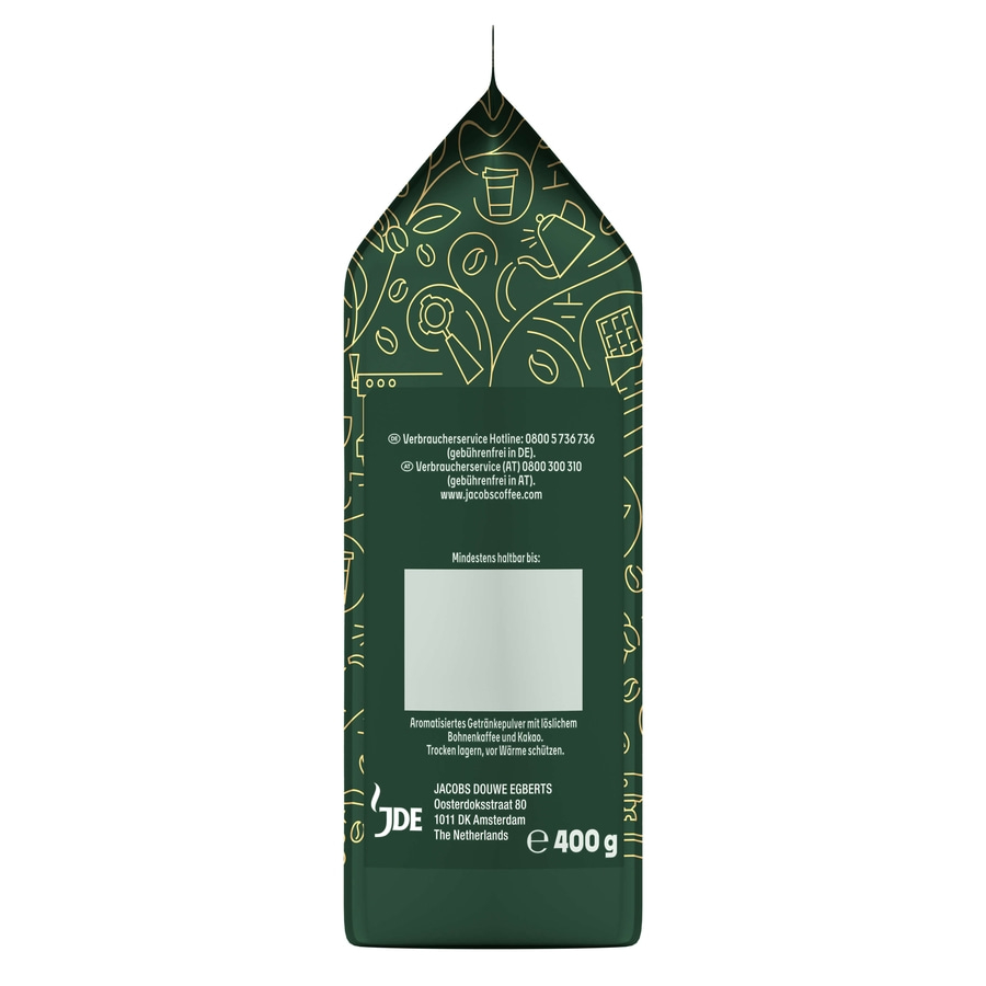 JACOBS Löskaffee Typ Cappuccino Choco Nuss 12x 400g Tüten Kaffee Milka Geschmack