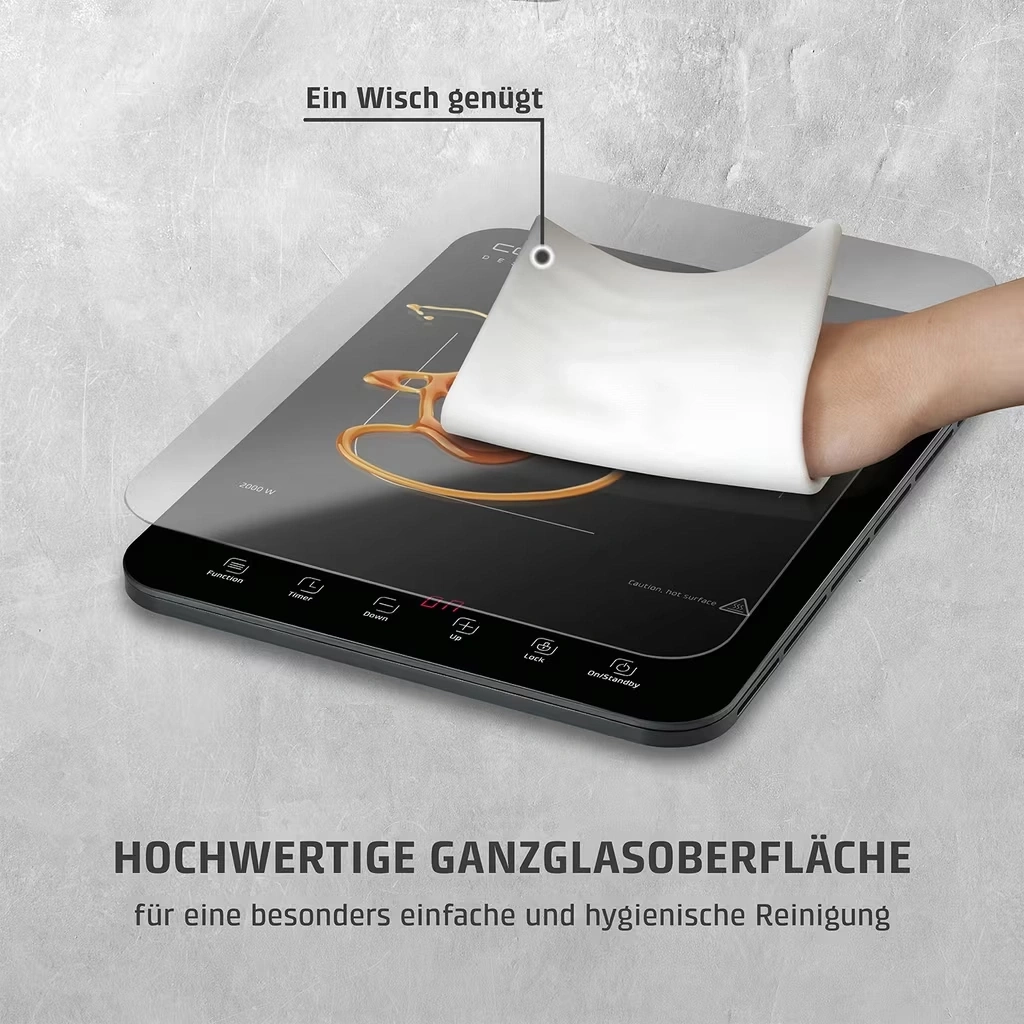CASO Design ProSlim 2000 mobiles Induktionskochfeld Touchbedienung 2000W NEU