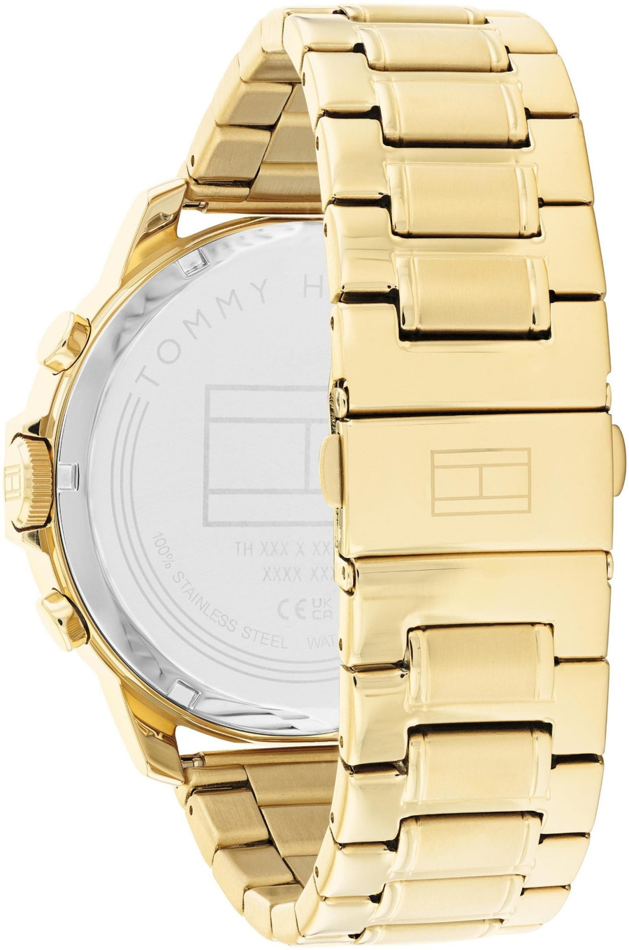 TOMMY HILFIGER Herrenarmbanduhr Multifunktionsuhr CASUAL 1710511 50 mm Gold