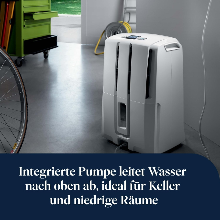 DE'LONGHI Luftentfeuchter AriaDry DD230P 30L/Tag Mobil 5m Ablaufpumpe Timer