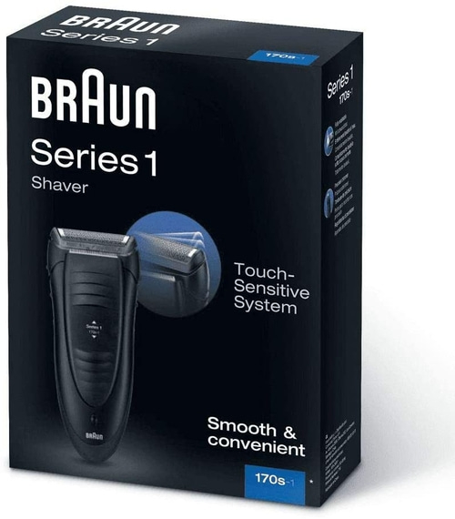 BRAUN Series 1 170s Elektrorasierer mit Trimmer schwarz Rasierer schwarz B-Ware