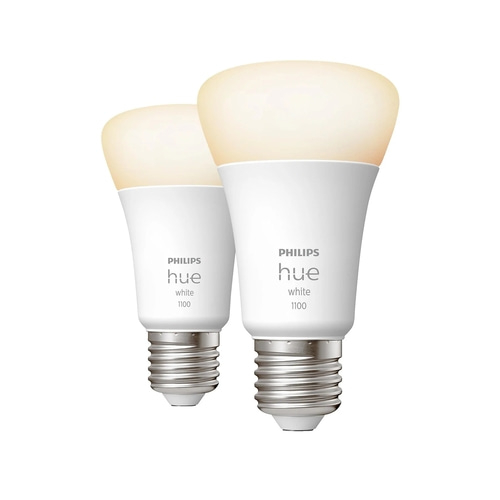 2x PHILIPS 2er Set Hue Smart Glühbirnen White E27/9,5W 1055 lm WW Bluetooth NEU
