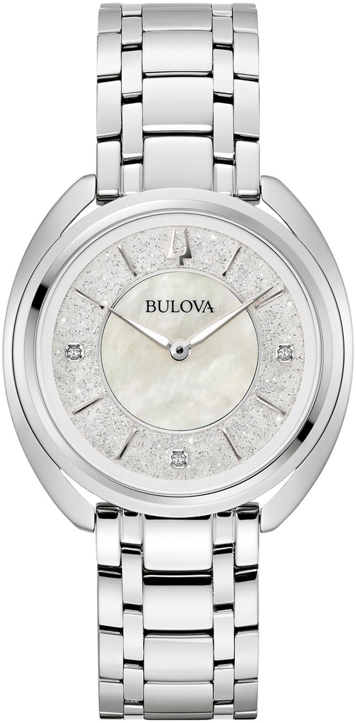 Bulova 96P240 Armbanduhr Damenuhr Quarz Analog Edelstahlgehäuse 34 mm B-Ware