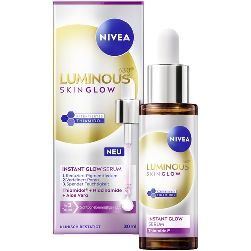 NIVEA LUMINOUS630® Skin Glow Routine Set - Instant Glow Serum + Liquid Refiner