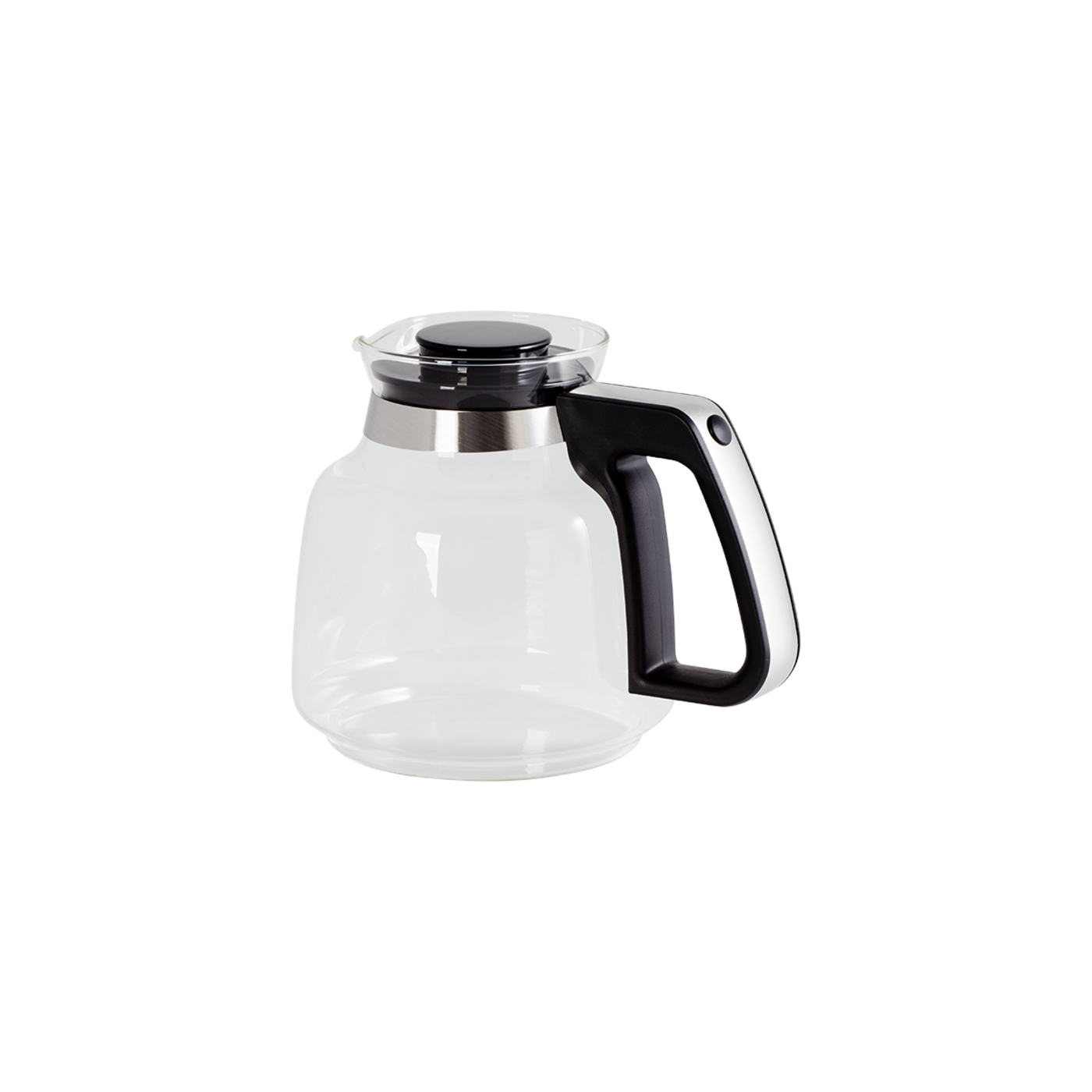 MELITTA Glaskanne Excellent Type 200 Ersatzkanne schwarz-Edelstahl