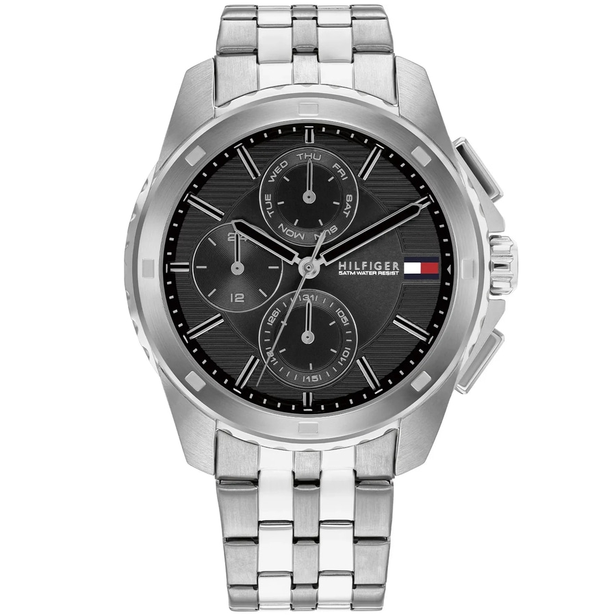 TOMMY HILFIGER Herren Armbanduhr WALKER 1710620 Quarz Multifunktionsuhr 44mm TOMMY HILFIGER Herren Armbanduhr WALKER 1710620 Quarz Multifunktionsuhr 44mm