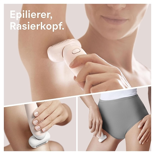 BRAUN Silk-epil 9 Flex 9-006 Epilierer Rasierer Akku weiß B-WARE