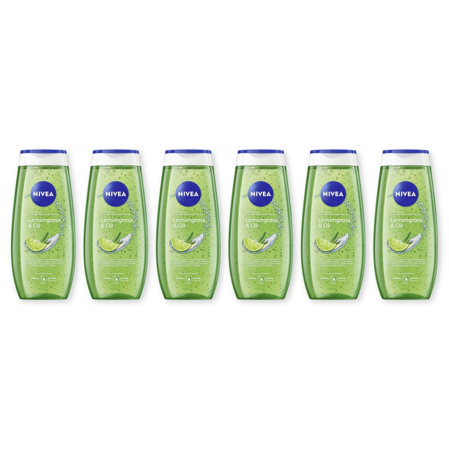 Nivea Duschgel Lemongrass & Oil mit frischer Limette, 250 ml Flaschen