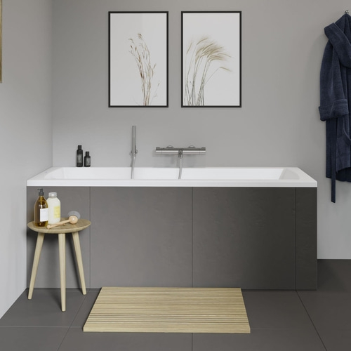DURAVIT Daro Badewanne Rechteckig 1700x700mm Wanne Weiß Rückenschräge
