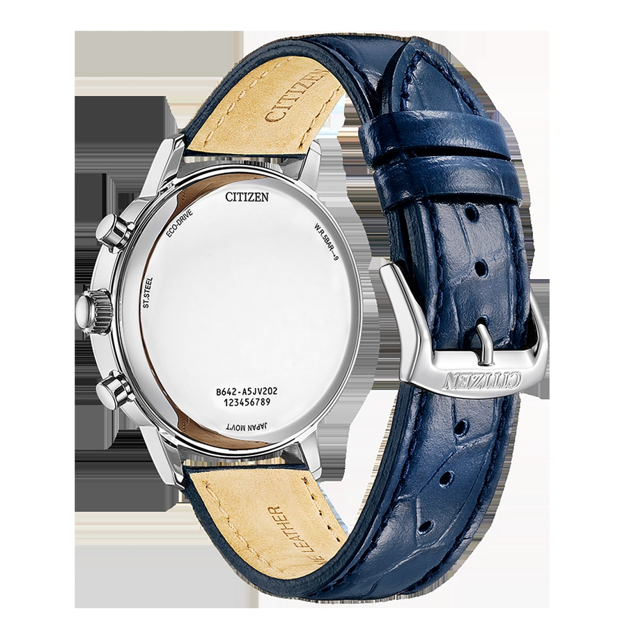 CITIZEN Herren Armbanduhr CA7069-16A Solar Chronograph Lederarmband 42 mm B-Ware